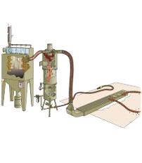 Система очистки абразива на базе М-секций