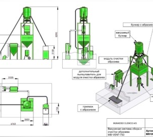 Вакуумная система регенерации абразива MB-VENT